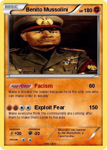 Pokemon Benito Mussolini
