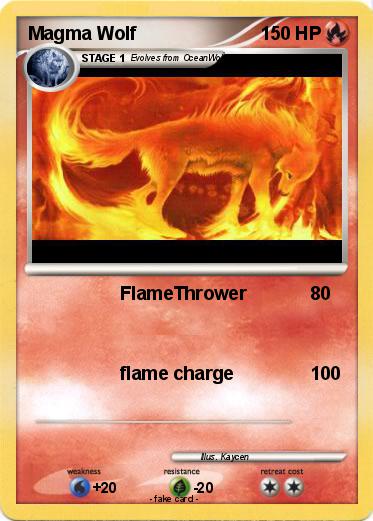 Pokemon Magma Wolf