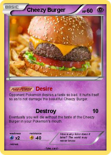Pokemon Cheezy Burger