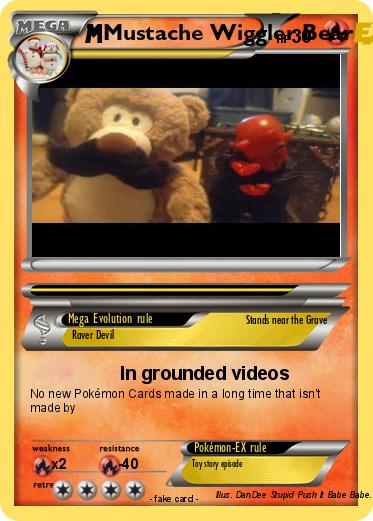 Pokemon Mustache Wiggler Bear