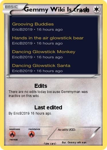 Pokemon Gemmy Wiki Is trash