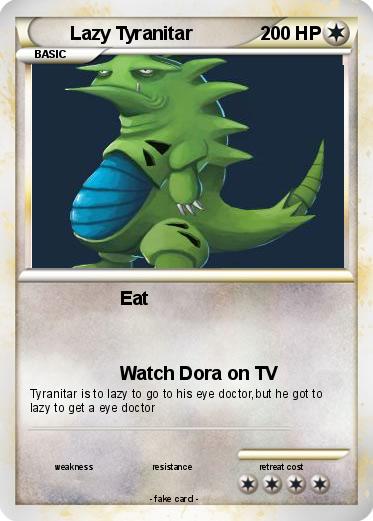 Pokemon Lazy Tyranitar