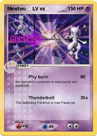 Pokemon Mewtwo     LV ex