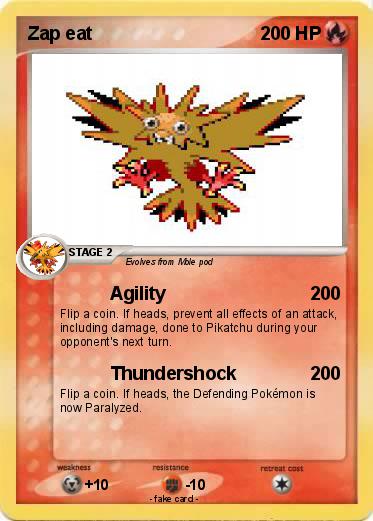 Pokemon Zap eat