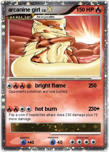 Pokemon arcanine girl