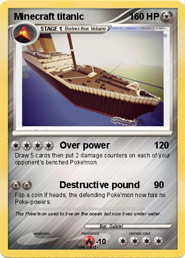 Pokemon Minecraft titanic
