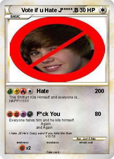 Pokemon Vote if u Hate J*****.B