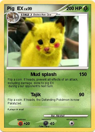 Pokemon Pig  EX