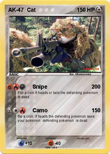 Pokemon AK-47  Cat