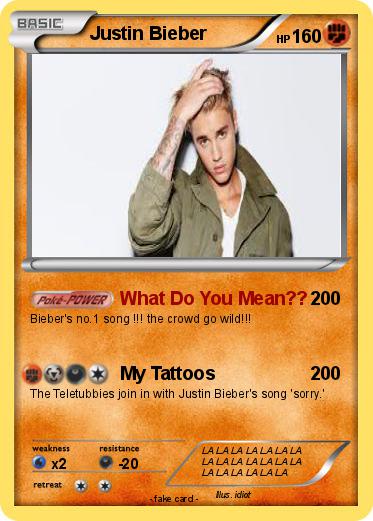Pokemon Justin Bieber