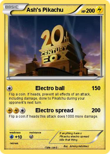 Pokemon Ash's Pikachu