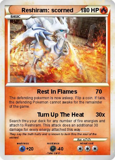 Pokemon Reshiram: scorned