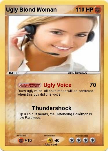 Pokemon Ugly Blond Woman
