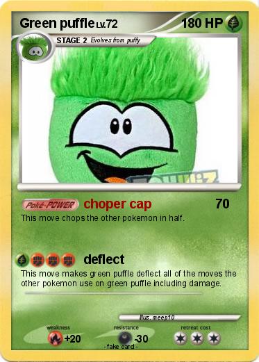 Pokemon Green puffle