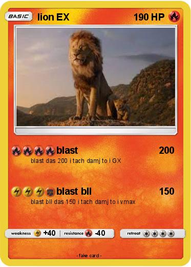 Pokemon lion EX
