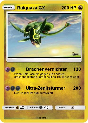 Pokemon Raiquaza GX
