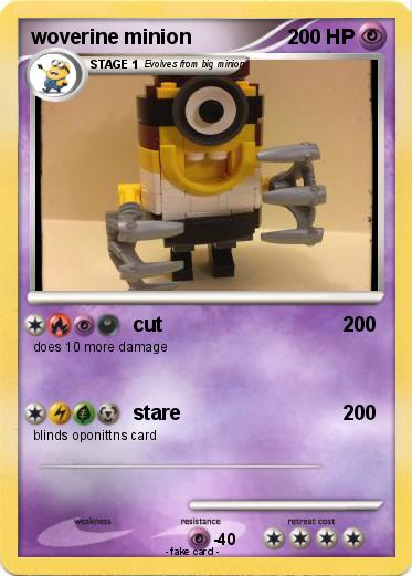 Pokemon woverine minion