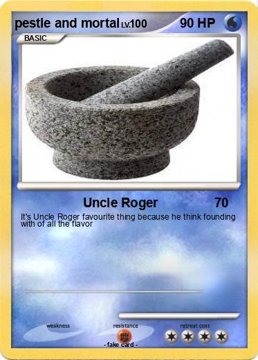 Pokemon pestle and mortal