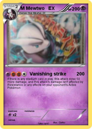 Pokemon M Mewtwo   EX