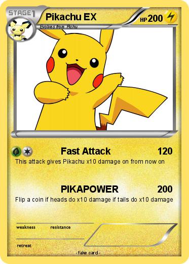 Pokemon Pikachu EX
