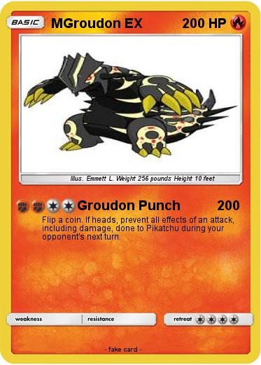 Pokemon MGroudon EX