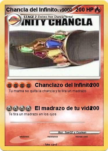 Pokemon Chancla del Infinito