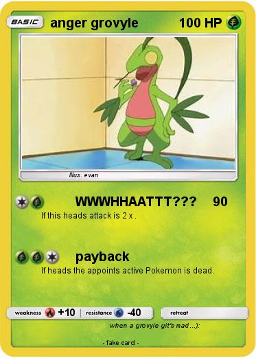 Pokemon anger grovyle
