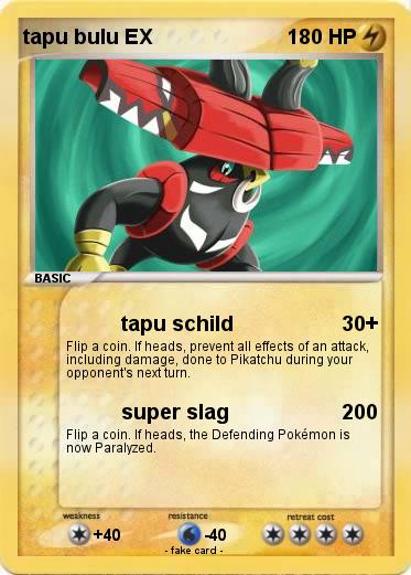 Pokemon tapu bulu EX