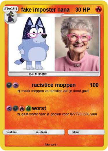 Pokemon fake imposter nana
