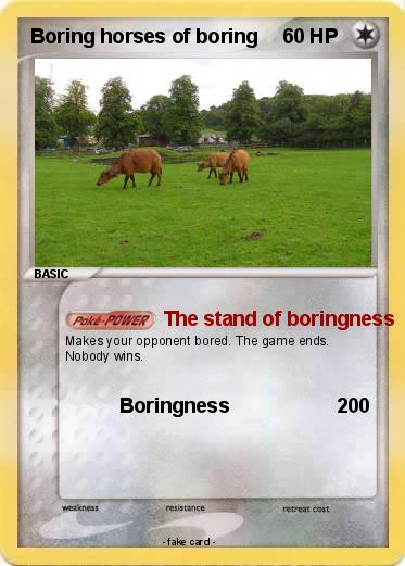 Pokemon Boring horses of boring