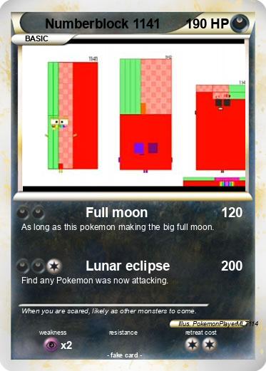 Pokemon Numberblock 1141