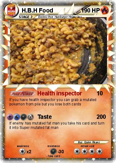 Pokemon H.B.H Food
