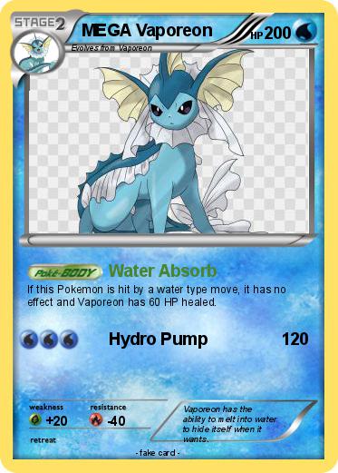 Pokemon MEGA Vaporeon