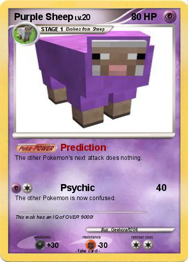 Pokemon Purple Sheep