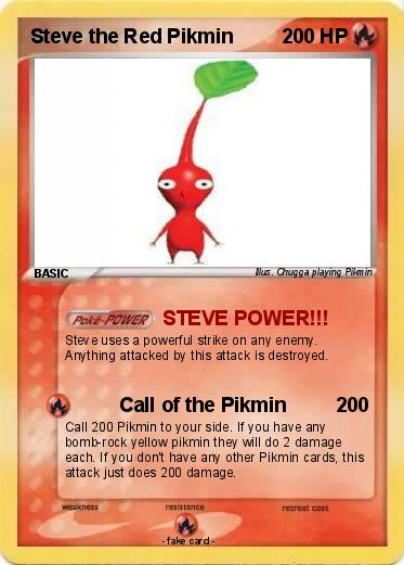 Pokemon Steve the Red Pikmin