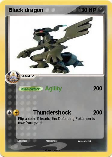 Pokemon Black dragon