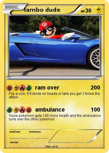 Pokemon lambo dude