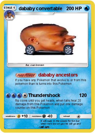 Pokemon dababy convertable