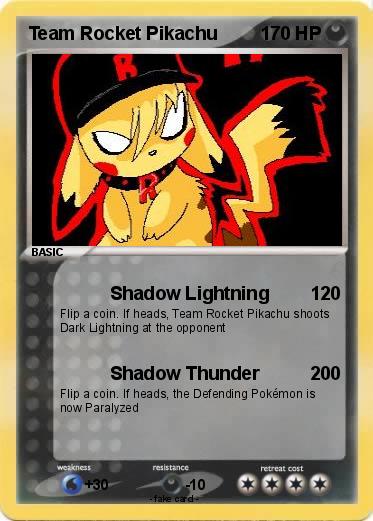 Pokemon Team Rocket Pikachu