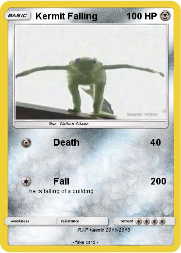 Pokemon Kermit Falling