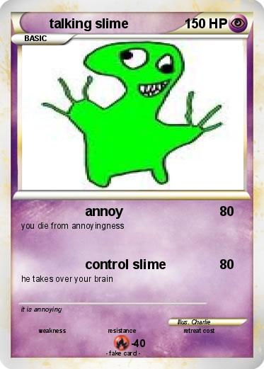 Pokemon talking slime