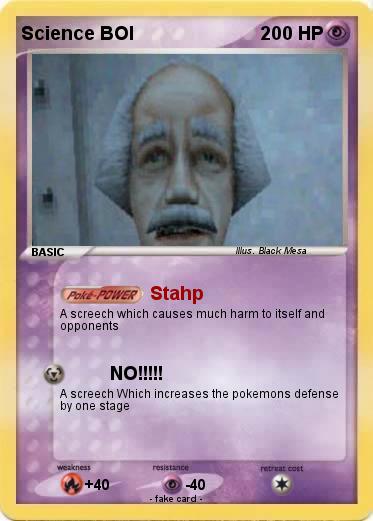 Pokemon Science BOI