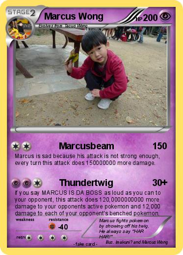 Pokemon Marcus Wong