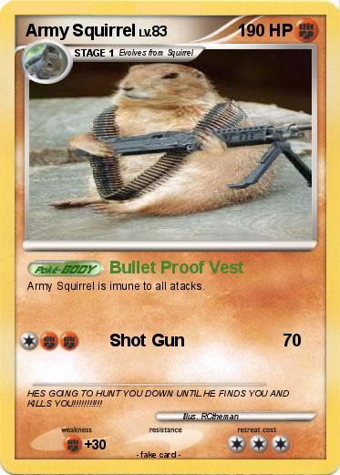 Pokemon Army Squirrel