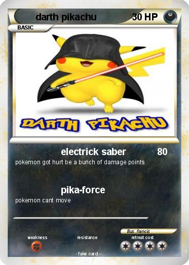 Pokemon darth pikachu