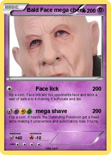 Pokemon Bald Face mega cheek
