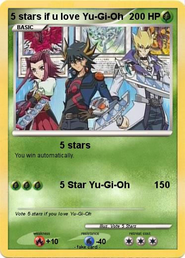 Pokemon 5 stars if u love Yu-Gi-Oh