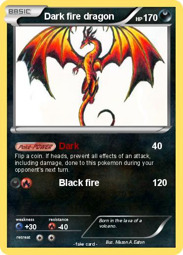 Pokemon Dark fire dragon