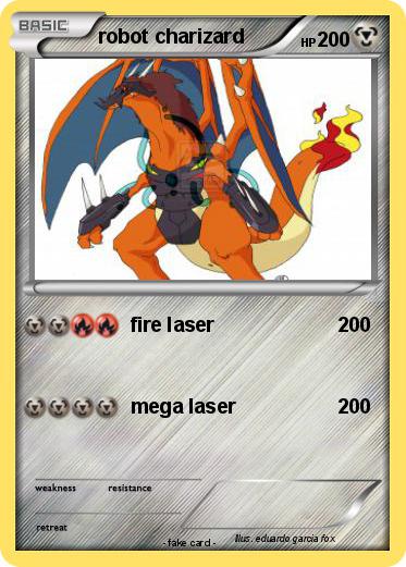 Pokemon robot charizard