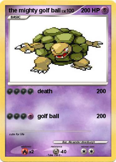 Pokemon the mighty golf ball